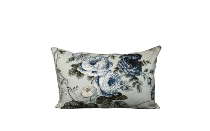 Floral Lumbar Pillow Cover | Schumacher Salisbury Chintz, Handmade